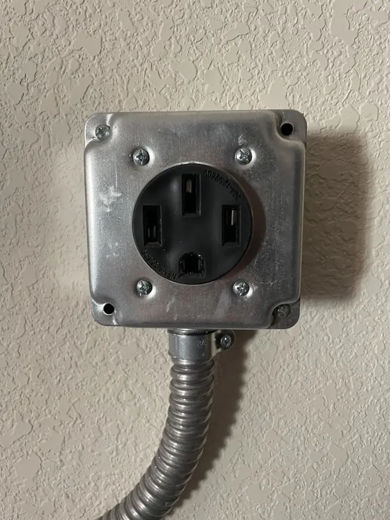 NEMA 14-50 outlet installed for Electrical Panel Upgrade in North El Monte
